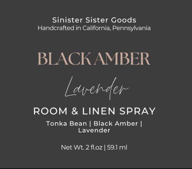 Black Amber + Lavender Room Spray