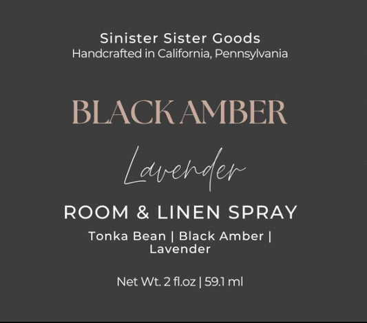 Black Amber + Lavender Room Spray