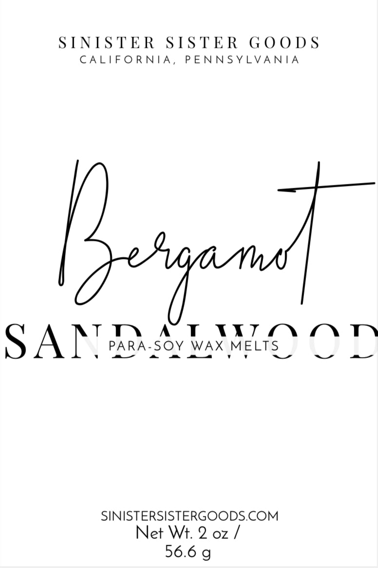 Bergamot & Sandalwood Wax Melts