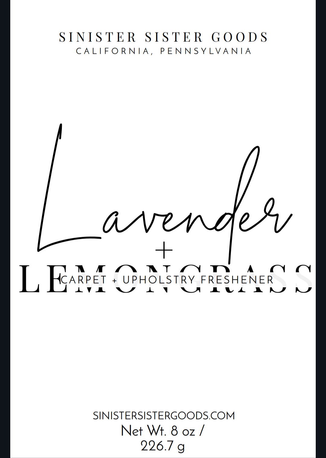 Lavender + Lemonade Carpet and Upholstery Freshener